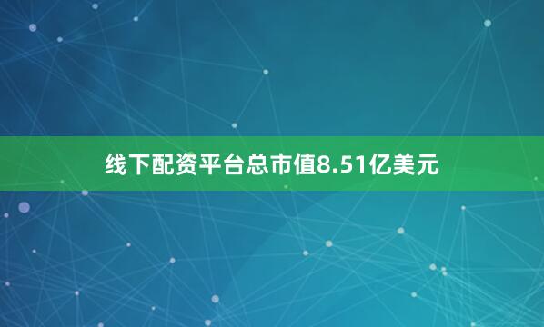线下配资平台总市值8.51亿美元